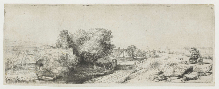  伦勃朗·梵·莱茵 Rembrandt van Rijn——风景素描2